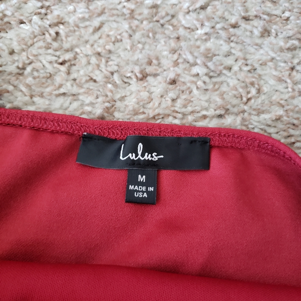 Lulus Rust Red Bodycon Mini Dress - Picture 4 of 5